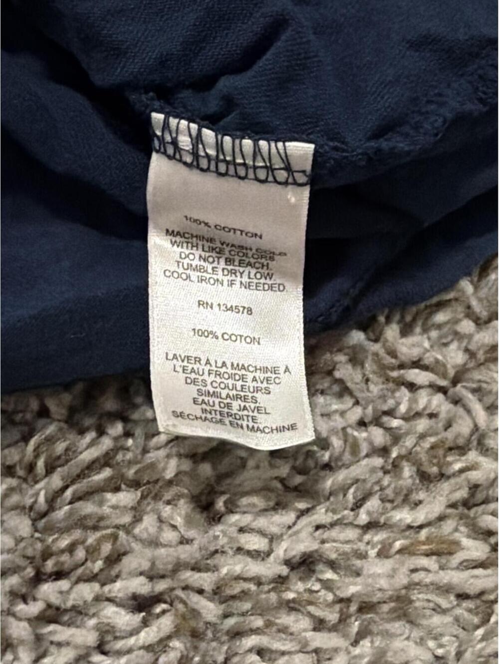 Vineyard Vines Mens XL Navy T-Shirt Casual Pocket Tee - Picture 3 of 5
